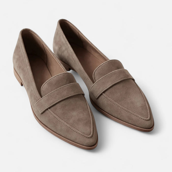 Women's Retro Pointed - Toe Loafers – Chic Leather Slip - On Flats for Every Occasion - Monsta Online