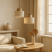 Travertine Stone Pendant Light – Natural Wabi - Sabi LED Fixture - Monsta Online