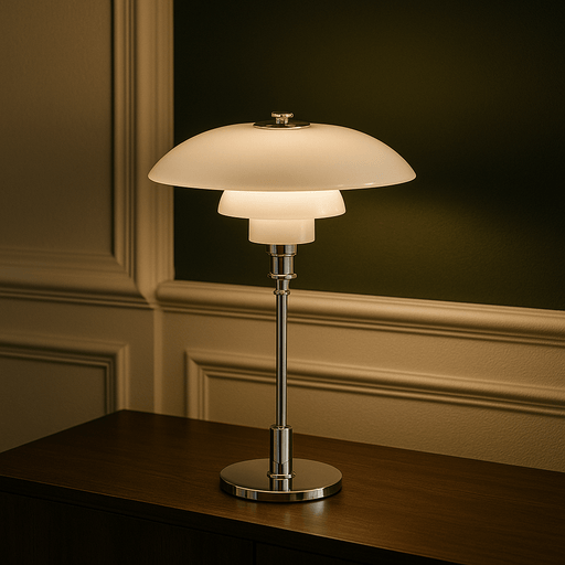 Elegant Danish Designer Table Lamp – Minimalist LED Bedside Lamp for Living Room & Bedroom - Monsta Online