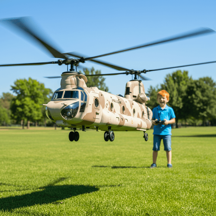 S52H Chinook RC Military Helicopter for Kids – One - Key Takeoff, Altitude Hold & Crash Resistant – Army Transport Toy for Beginners - Monsta Online