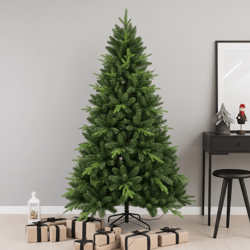 6FT Artificial Christmas Tree — 1339 Tips, PE+PVC, Full Shape, Hinged, Metal Stand - Monsta Online