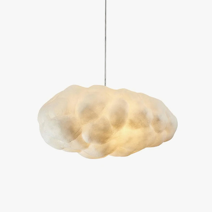 Cloud Pendant Light – Sculptural Fiber Cotton LED Ceiling Fixture for Dining Room & Bar - Monsta Online