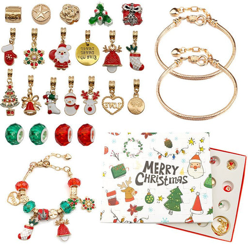 Christmas Advent Calendar Jewelry Making Bracelet Gift Box for Kids - Monsta Online