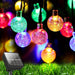 Crystal Ball Christmas Solar String Lights 4 - Color 8 Modes Waterproof Outdoor Balcony Garden - Monsta Online