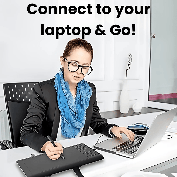 Professional Large 10x6 Inch Digital Drawing Tablet with 8192 Levels & Stylus Pen - Monsta Online