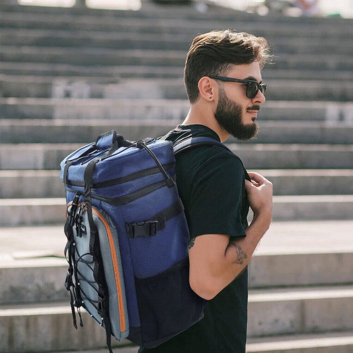 Heavy - Duty 30L Cooler Insulated Backpack with Leakproof Design for Camping and Travel - Monsta Online