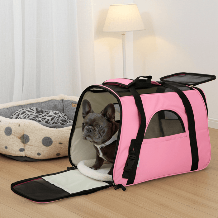 Cozy Portable Pet Carrier Airline Approved for Cats and Small Dogs - Monsta Online