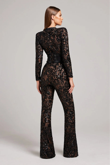Crystal Bodysuit – Women's Elegant Stretchy Figure - Flattering Bodysuit - Monsta Online