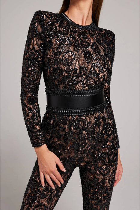 Crystal Bodysuit – Women's Elegant Stretchy Figure - Flattering Bodysuit - Monsta Online