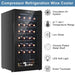 Premium 28 Bottle Wine Cooler Fridge with Silent Compressor Technology - Monsta Online