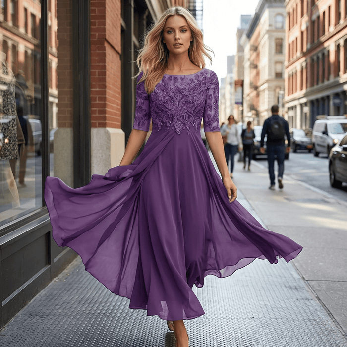 Women's Elegant Dress – Breathable, Flattering Fit for Weddings, Cocktail & Special Occasions - Monsta Online