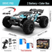 Drive Pro 1:16 45MPH 4WD RC Car With LED Light 2.4G Remote Control High Speed Monster Truck with Dual Batteries - Monsta Online