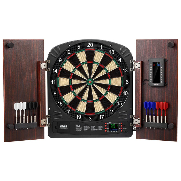 Digital Dartboard Cabinet Set with LED Display and Complete Accessories - Monsta Online