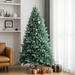 8FT Blue - Green Artificial Christmas Tree — 2458 Tips, PE+PVC, Full Shape, Hinged, Metal Stand - Monsta Online