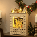 Light Up Christmas Wooden Advent Calendar Holiday Village Scene with 24 Drawers - Monsta Online