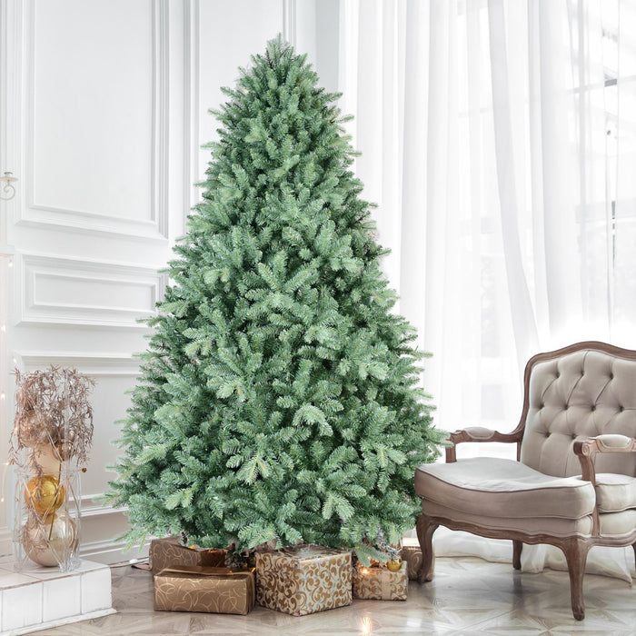5FT Blue - Green Artificial Christmas Tree — 1194 Tips, PE+PVC, Full Shape, Hinged, Metal Stand - Monsta Online