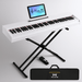 Weighted 88 Key Digital Piano Keyboard with Powerful Sound Pedal and Stable Stand - Monsta Online