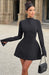 Donnabeth High - Neck Mini Dress – Women's Fitted Elegant Cocktail Dress - Monsta Online