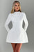 Donnabeth High - Neck Mini Dress – Women's Fitted Elegant Cocktail Dress - Monsta Online