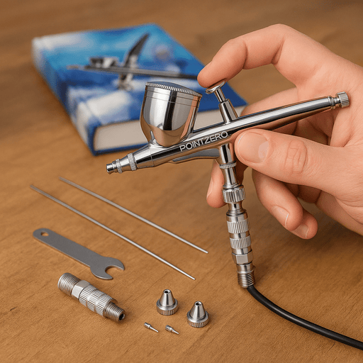Professional Airbrush Painting Kit with 3 Spray Tips and Bonus Guide Ebook - Monsta Online