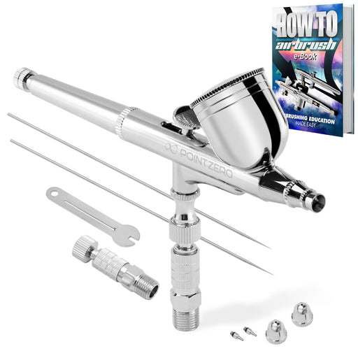 Professional Airbrush Painting Kit with 3 Spray Tips and Bonus Guide Ebook - Monsta Online