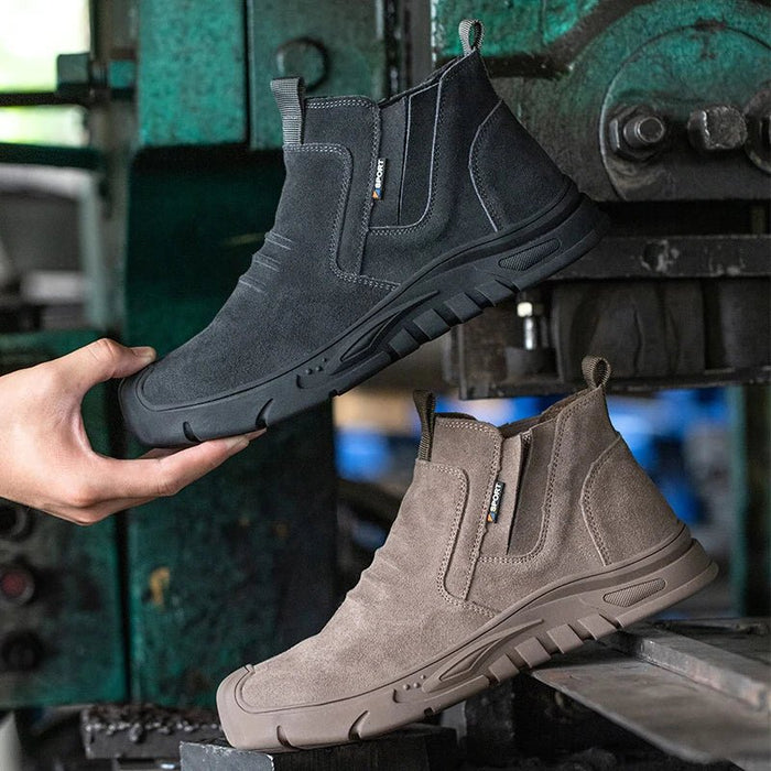Edwin Steel Toe Work Boots – Men's Durable Leather Safety Boots - Monsta Online