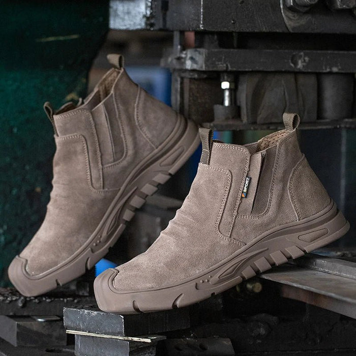 Edwin Steel Toe Work Boots – Men's Durable Leather Safety Boots - Monsta Online