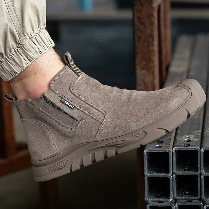Edwin Steel Toe Work Boots – Men's Durable Leather Safety Boots - Monsta Online