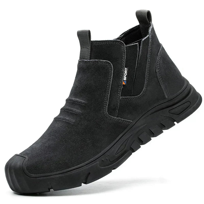 Edwin Steel Toe Work Boots – Men's Durable Leather Safety Boots - Monsta Online