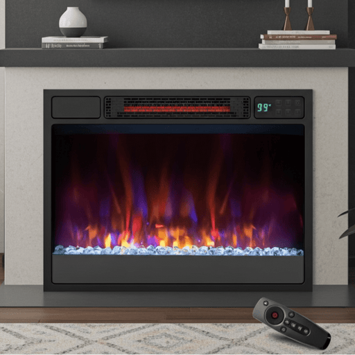 23 Inch Recessed Electric Fireplace Insert 1500W with Remote Control - Monsta Online