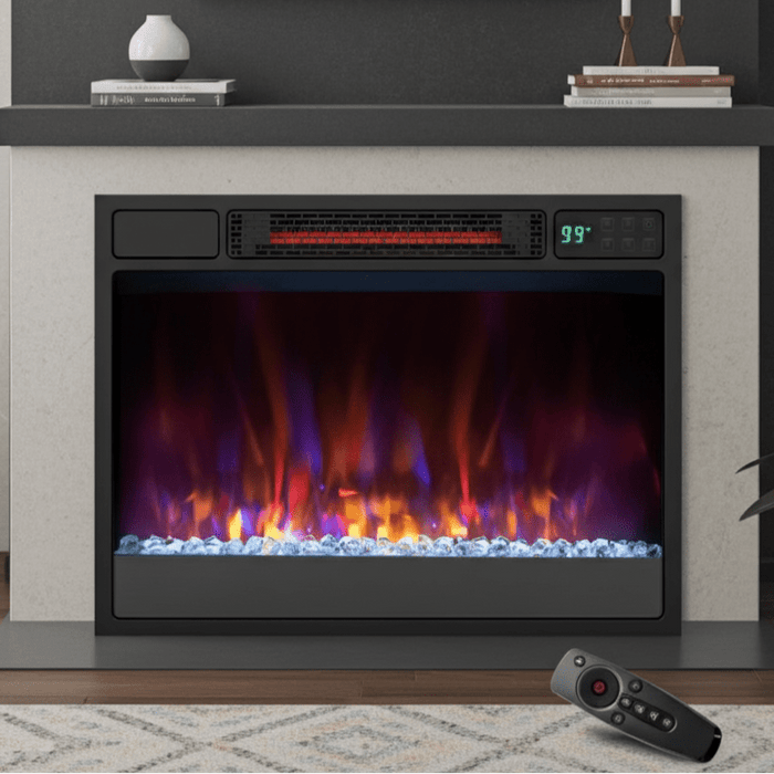 23 Inch Recessed Electric Fireplace Insert 1500W with Remote Control - Monsta Online