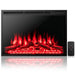 37 Inch Recessed Electric Fireplace Insert with Remote and Flame Settings - Monsta Online