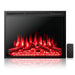 37 Inch Recessed Electric Fireplace Insert with Remote and Flame Settings - Monsta Online