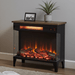 24" Modern Electric Fireplace Three - Sided Glass with Remote and Adjustable Flame - Monsta Online