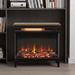 24" Modern Electric Fireplace Three - Sided Glass with Remote and Adjustable Flame - Monsta Online