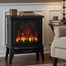 18 Inch Black Electric Fireplace Compact Heater with Adjustable Power - Monsta Online