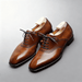 Elowen Brogue Oxford Shoes – Men's Tan Leather Lace - Up Dress Shoes - Monsta Online