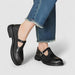 Emiliana T - Strap Leather Shoes – Women's Classic Buckle T - Strap Shoes - Monsta Online