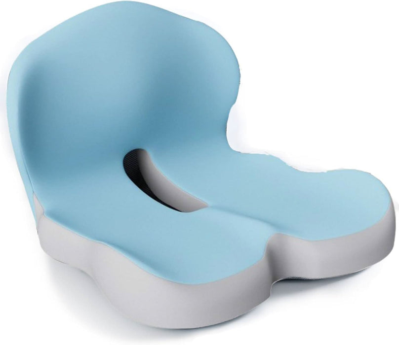 Ergonomic Seat Cushion with Lumbar Support – Memory Foam Posture Cushion for Office, Car & Travel - Monsta Online