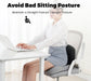 Ergonomic Seat Cushion with Lumbar Support – Memory Foam Posture Cushion for Office, Car & Travel - Monsta Online