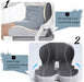 Ergonomic Seat Cushion with Lumbar Support – Memory Foam Posture Cushion for Office, Car & Travel - Monsta Online