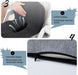 Ergonomic Seat Cushion with Lumbar Support – Memory Foam Posture Cushion for Office, Car & Travel - Monsta Online