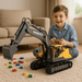Premium 1:16 Scale Full Function Volvo RC Excavator with Metal Shovel - 17 Channel 3 - in - 1 Toy for Kids and Adults - Monsta Online