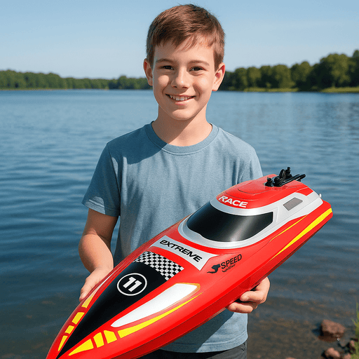Extreme: 20MPH High - Speed 2.4GHz RC Electric Boat with Dual Batteries - Monsta Online
