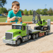 1:12 Scale RC Semi - Trailer Flatbed Truck with Excavator Radio Controled Toy Set for Kids with Dual Batteries - Monsta Online