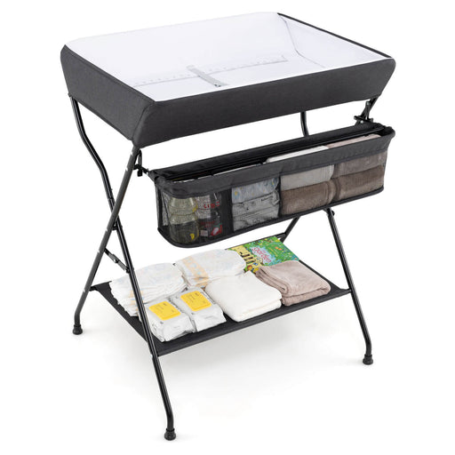 Portable Folding Baby Changing Table Dresser with Diaper Storage - Monsta Online
