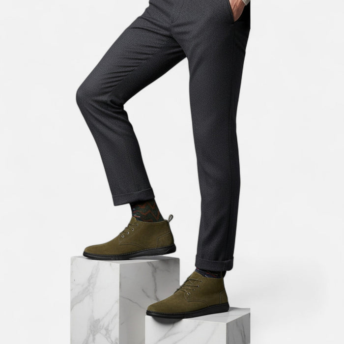 Men's Luxury Lace - Up Shoes – Soft Sole Round Toe Dress Shoes for Smart Casual & Formal Wear - Monsta Online