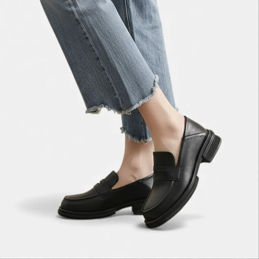 Women's Soft Sole Platform Loafers – Cushioned Slip - On Shoes for Work & Everyday Style - Monsta Online