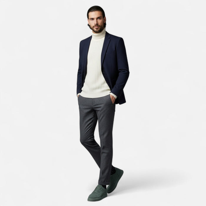 Men's Lace - Up Sneakers – Cushioned PU Leather Shoes for Smart Casual Everyday Wear - Monsta Online