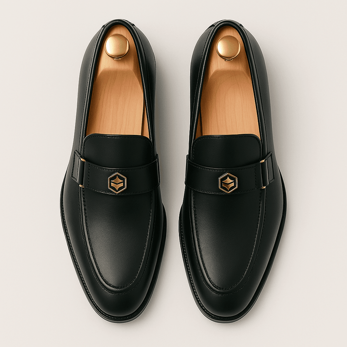 Giviny Leather Loafers – Men's Slip - On Premium Leather Dress Shoes - Monsta Online